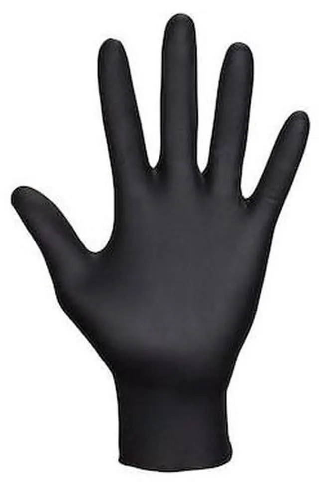 Alt view image 5 of 10 - Sas Safety Corp SS66516 Raven Nitrile Small Powder-free Gloves - Black