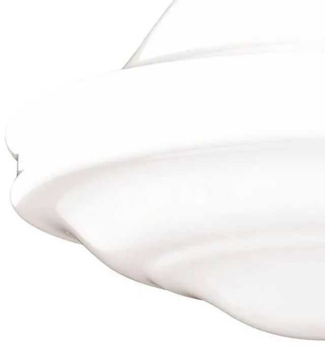 Alt view image 3 of 6 - VAXCEL C0176 Huntley 12-in W Satin Nickel Farmhouse Schoolhouse Semi Flush