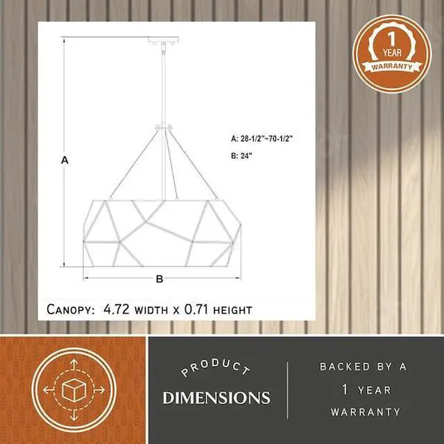 Alt view image 2 of 6 - VAXCEL P0318 Euclid 5L Brass Mid-Century Modern Pendant Light Mercury Glass