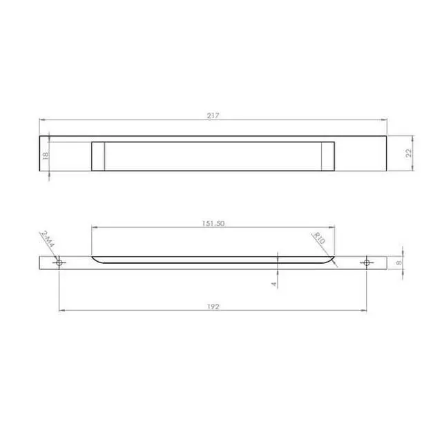 Alt view image 5 of 6 - RICHELIEU BP13101192990 7 9/16 in (192 mm) Center-to-Center Brushed Black