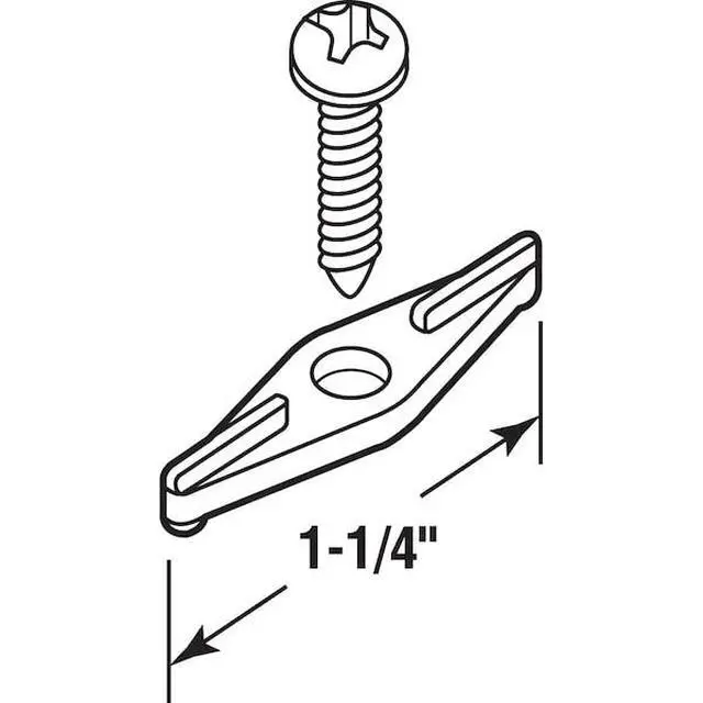 Alt view image 3 of 3 - PRIME-LINE PL 14616 Double Wing Clip, Plastic White (100 Pack)