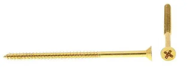 Main image of PRIME-LINE 9035396 Wood Screw, Flat Head, Phillips Drive No. 8 X 3in Solid