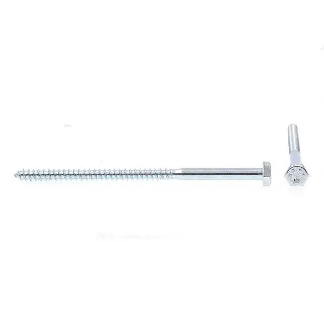 Alt view image 3 of 3 - PRIME-LINE 9055344 Hex Lag Screw 1/4in X 5in A307 Grade A Zinc Plated Steel 50PK