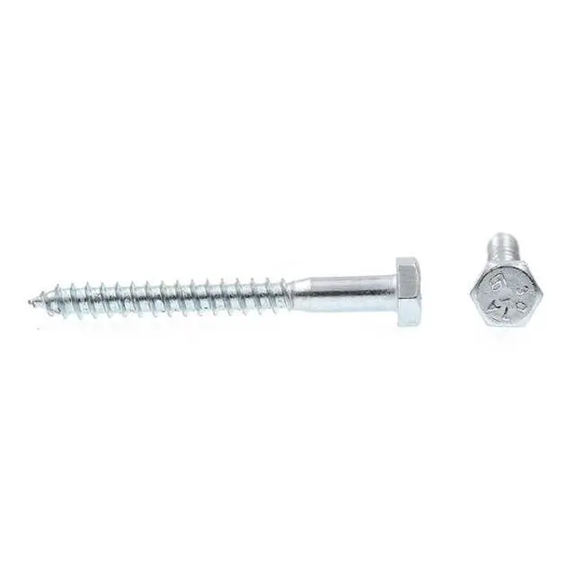 Alt view image 3 of 3 - PRIME-LINE 9055078 Hex Lag Screw 1/4in X 2-1/2in A307 Grade A Zinc Plated Steel