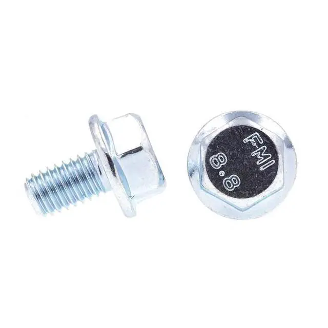 Alt view image 2 of 3 - PRIME-LINE 9089354 Flange Bolts, Class 8.8 Metric M6-1.0 X 10MM Zinc Plated