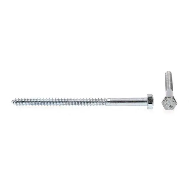 Alt view image 3 of 3 - PRIME-LINE 9055914 Hex Lag Screw 5/16in X 5in A307 Grade A Zinc Plated Steel