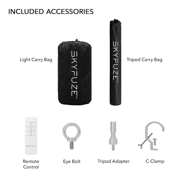 Alt view image 2 of 6 - E-Z UP SZBLK60W 60W Balloon Light KIT, Incl 6.5' Tripod