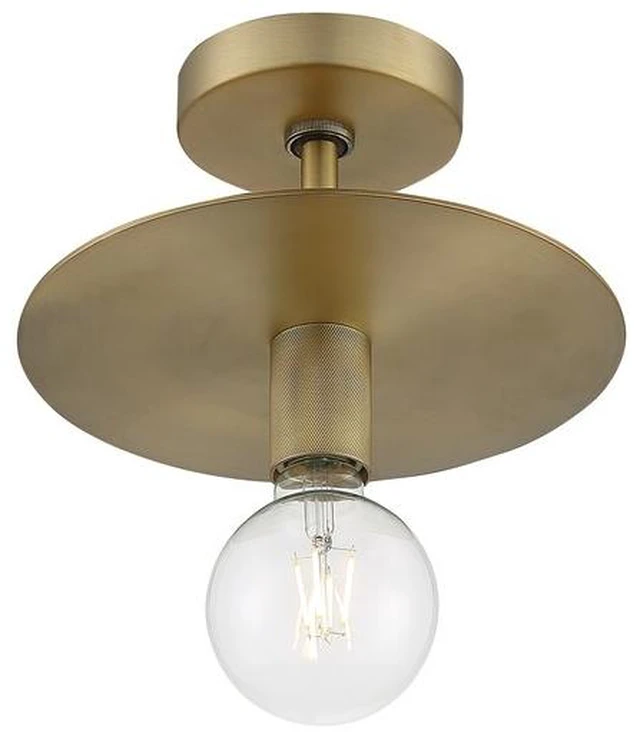 Main image of NUVO 60/7244 Fixture, Semi Flush, 1-Lght, Incandescent, 60W, 120V, A19, Medium