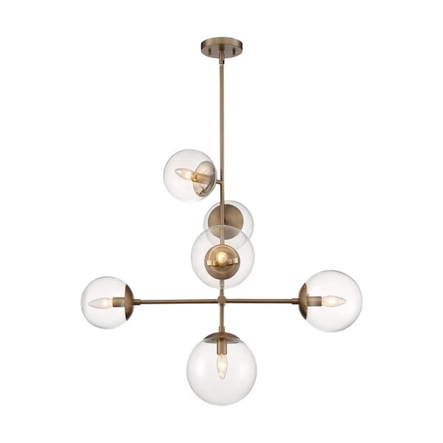 Alt view image 2 of 3 - NUVO 60/7125 Fixture, Pendant, 6-Lght, Incandescent, 60W, 120V, B10, Candelabra