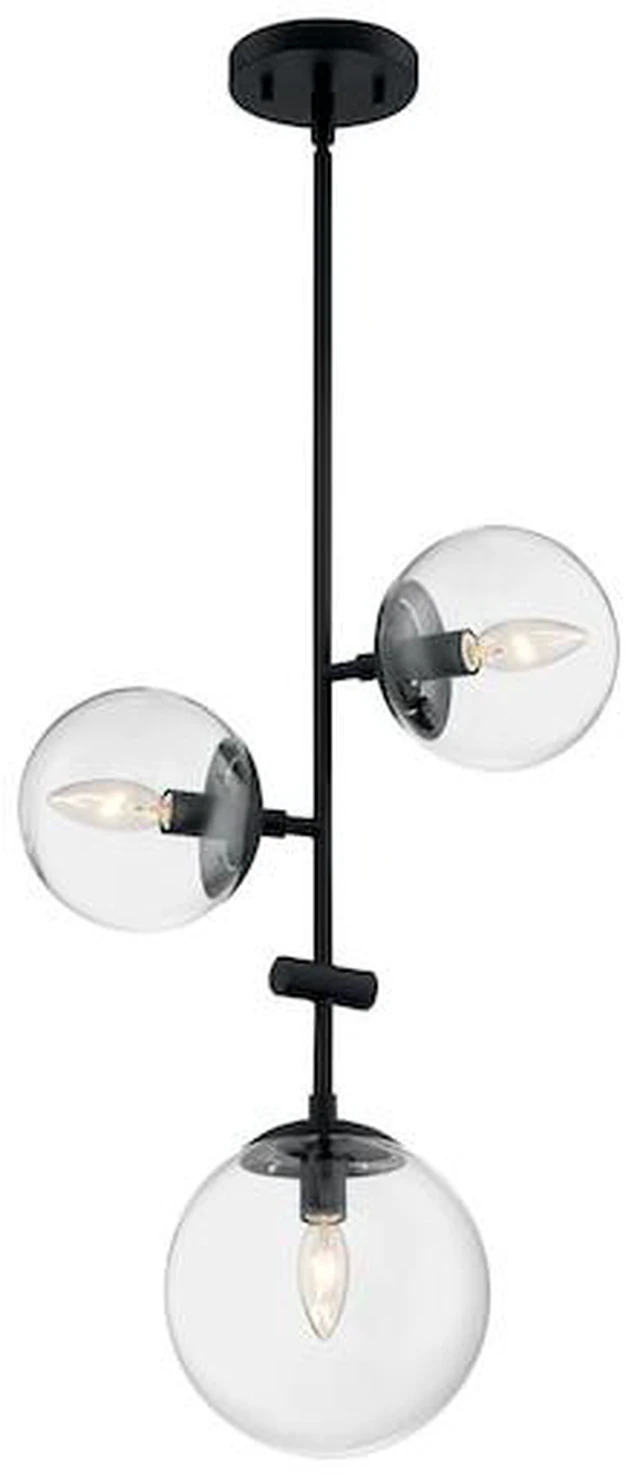 Main image of NUVO 60/7134 Fixture, Pendant, 3-Lght, Incandescent, 60W, 120V, B10, Candelabra