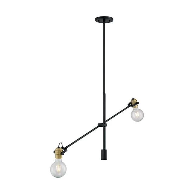 Alt view image 2 of 3 - NUVO 60/6988 Fixture, Pendant, 2-Light, Incandescent, 100W, 120V, A19, Medium