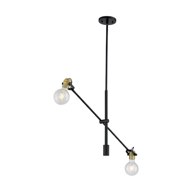 Alt view image 3 of 3 - NUVO 60/6988 Fixture, Pendant, 2-Light, Incandescent, 100W, 120V, A19, Medium