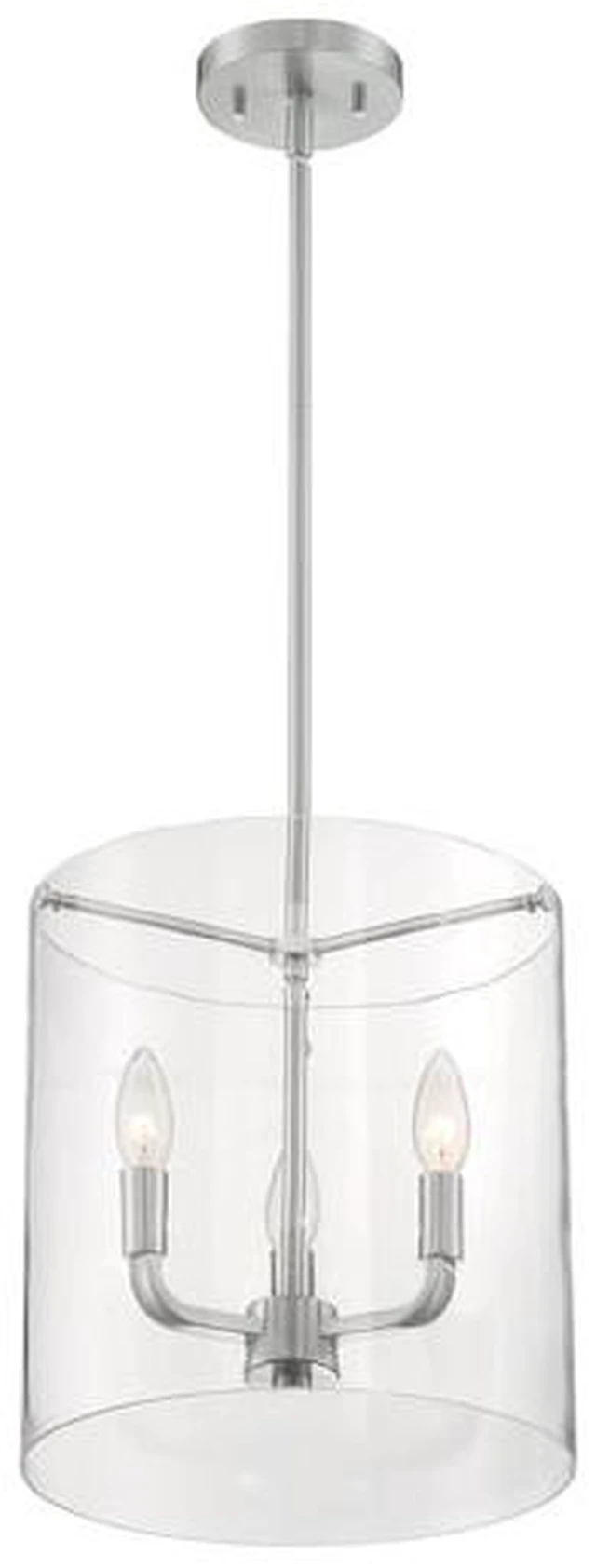 Main image of NUVO 60/7177 Fixure, Pendant, 3-Lght, Incandescent, 60W, 120V, B10, Candelabra