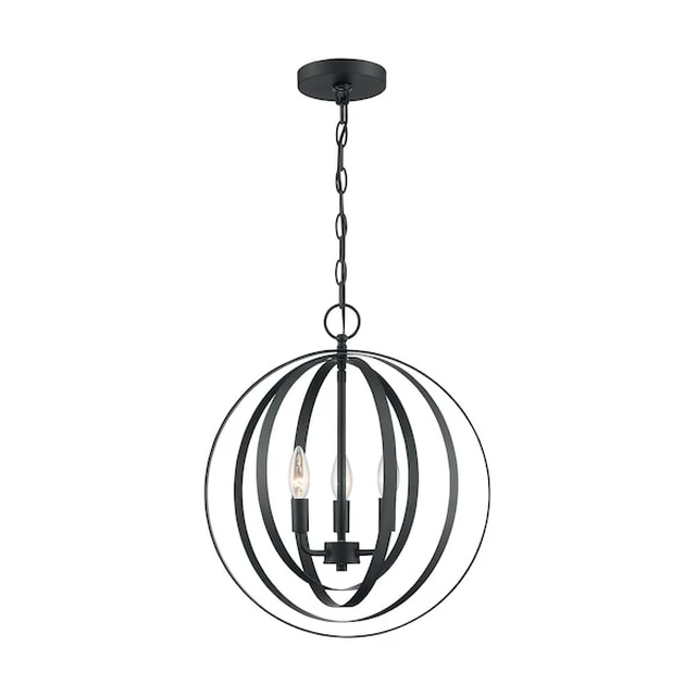 Alt view image 2 of 3 - NUVO 60/7067 Fixture, Pendant, 3-Lght, Incandescent, 60W, 120V, B10, Candelabra