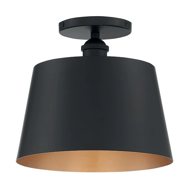 Alt view image 3 of 3 - NUVO 60/7332 Fixture, Semi Flush, 1-Lght, Incandescent, 100W, 120V, A19, Medium
