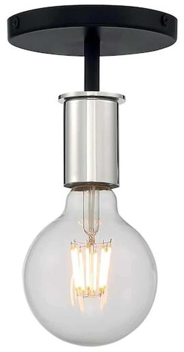 Main image of NUVO 60/7353 Fixture, Semi Flush, 1-Lght, Incandescent, 100W, 120V, A19, Medium