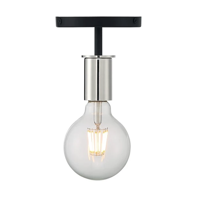 Alt view image 2 of 3 - NUVO 60/7353 Fixture, Semi Flush, 1-Lght, Incandescent, 100W, 120V, A19, Medium