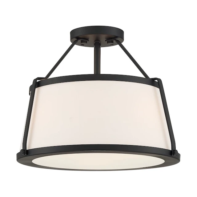 Alt view image 2 of 3 - NUVO 60/6998 Fixture, Semi Flush, 3-Lght, Incandescent, 60W, 120V, A19, Medium