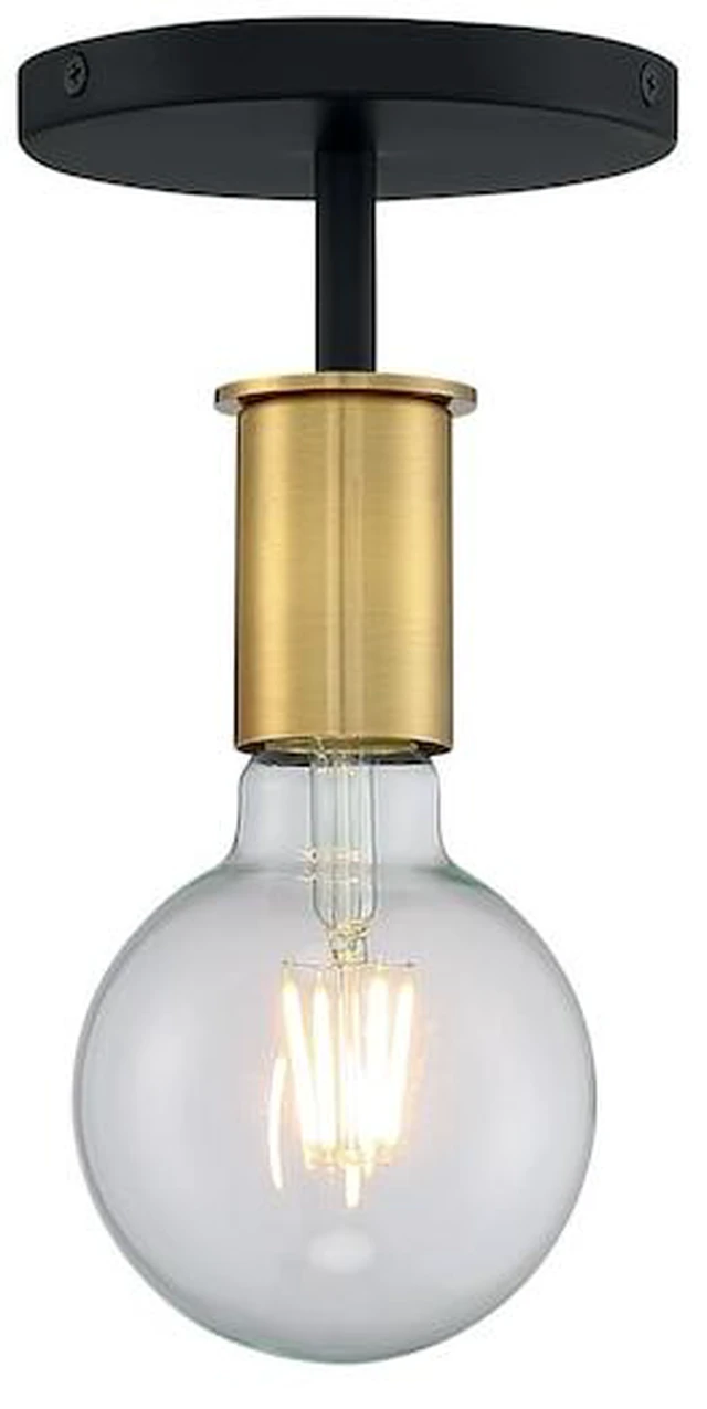 Main image of NUVO 60/7343 Fixture, Semi Flush, 1-Lght, Incandescent, 100W, 120V, A19, Medium