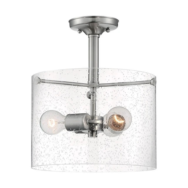 Alt view image 2 of 3 - NUVO 60/7188 Fixture, Semi Flush, 3-Lght, Incandescent, 60W, 120V, A19, Medium