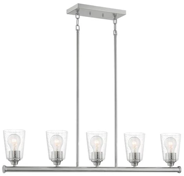 Main image of NUVO 60/7186 Fixure, Pendant, 5-Light, Incandescent, 60W, 120V, A19, Medium