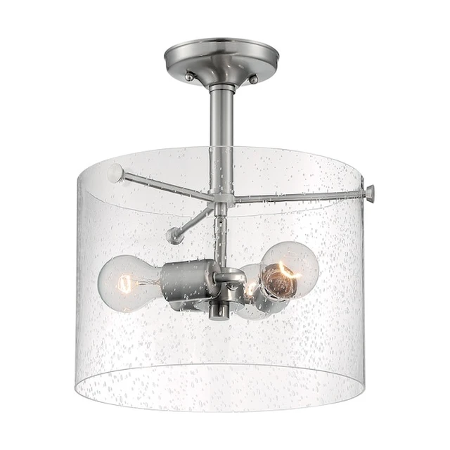 Alt view image 3 of 3 - NUVO 60/7188 Fixture, Semi Flush, 3-Lght, Incandescent, 60W, 120V, A19, Medium