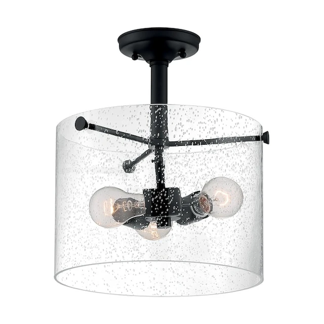 Alt view image 3 of 3 - NUVO 60/7288 Fixture, Semi Flush, 3-Lght, Incandescent, 60W, 120V, A19, Medium