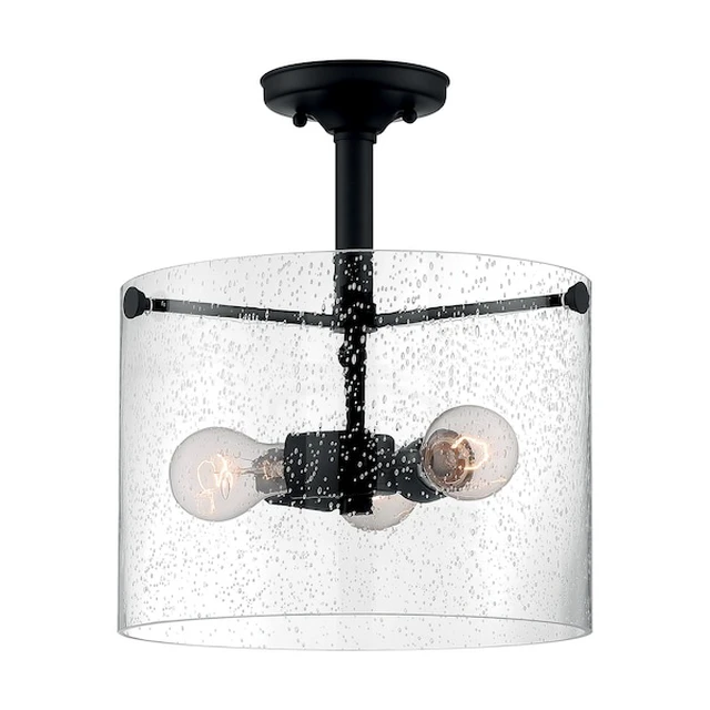 Alt view image 2 of 3 - NUVO 60/7288 Fixture, Semi Flush, 3-Lght, Incandescent, 60W, 120V, A19, Medium