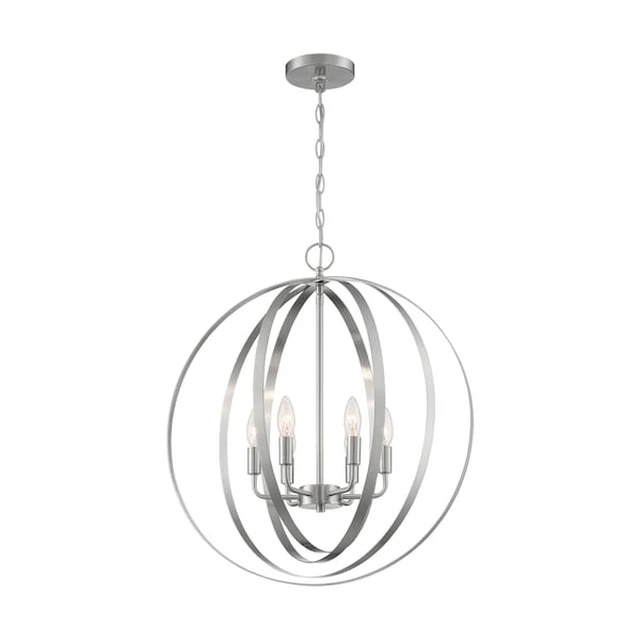Alt view image 3 of 3 - NUVO 60/7048 Fixture, Pendant, 6-Lght, Incandescent, 60W, 120V, B10, Candelabra