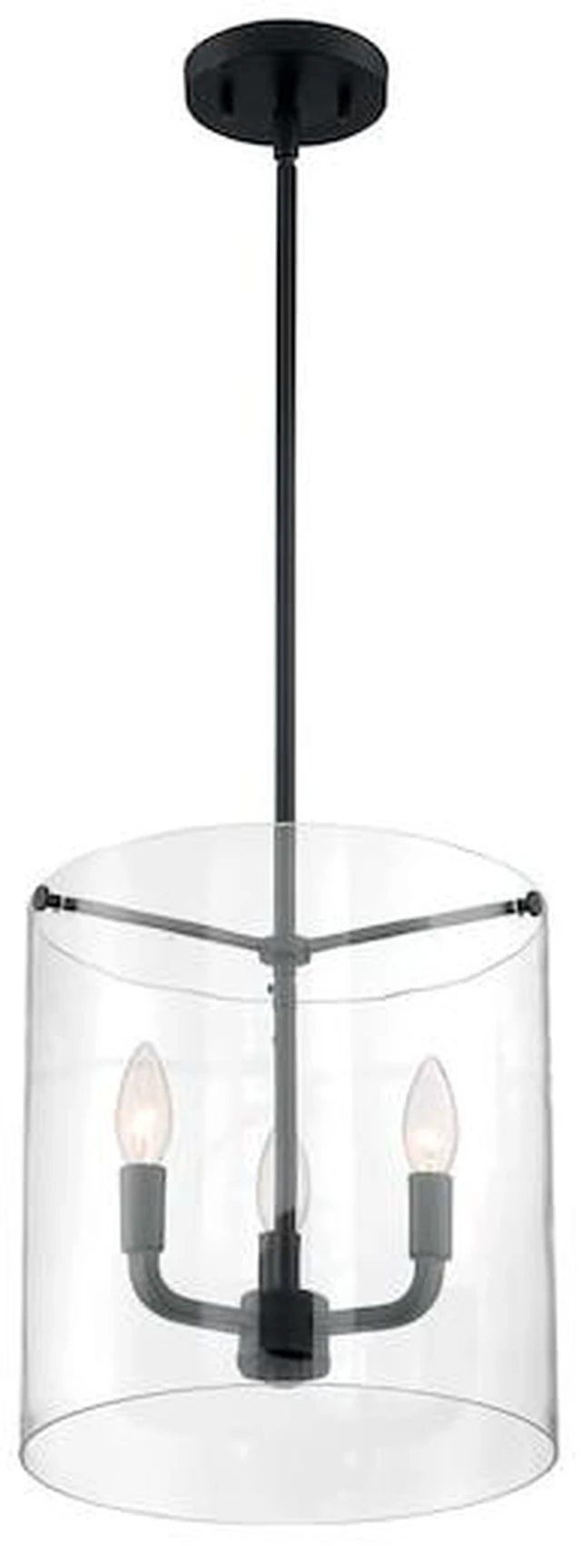 Main image of NUVO 60/7277 Fixure, Pendant, 3-Lght, Incandescent, 60W, 120V, B10, Candelabra