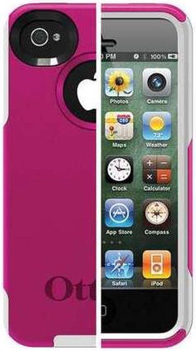 Alt view image 5 of 15 - OtterBox Commuter Series Strength Case f/iPhone 4/4S - AVON Hot Pink/White