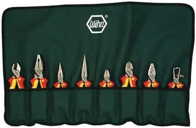 Alt view image 2 of 5 - WIHA 32987 8 Piece Bi-Material Grip Plier Set Insulated Handle