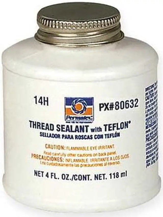 Alt view image 3 of 11 - Permatex 4 oz Thread Sealant With PTFE - White