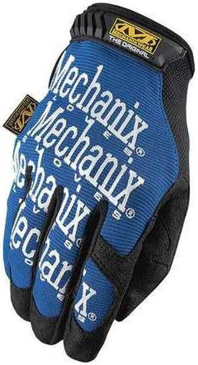 Alt view image 2 of 14 - Mechanix Wear The Original Work Gloves Blue/Black Large MG03010