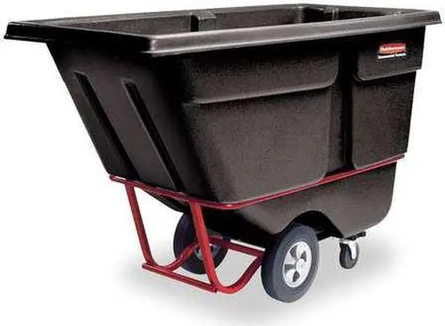 Main image of RUBBERMAID FG131500BLA Tilt Truck,Standard,1 cu. yd.,Black
