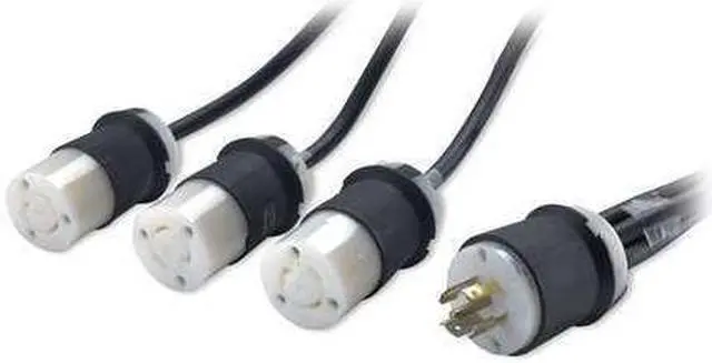 Alt view image 2 of 3 - Power Cord, (3) L6-20R to L21-20P, 16A