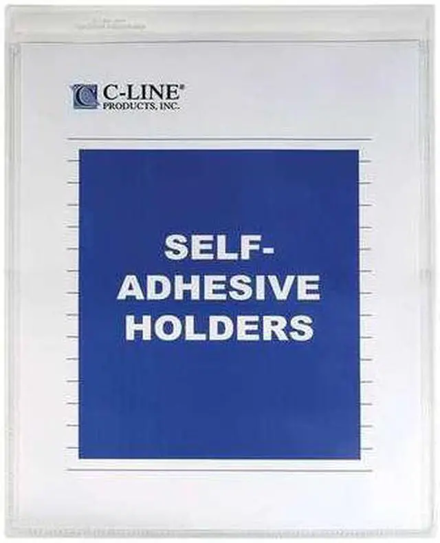 Alt view image 2 of 20 - C-Line 70058 Shop Ticket Holders with Self-Adhesive Back 5 x 8 Clear 50/box