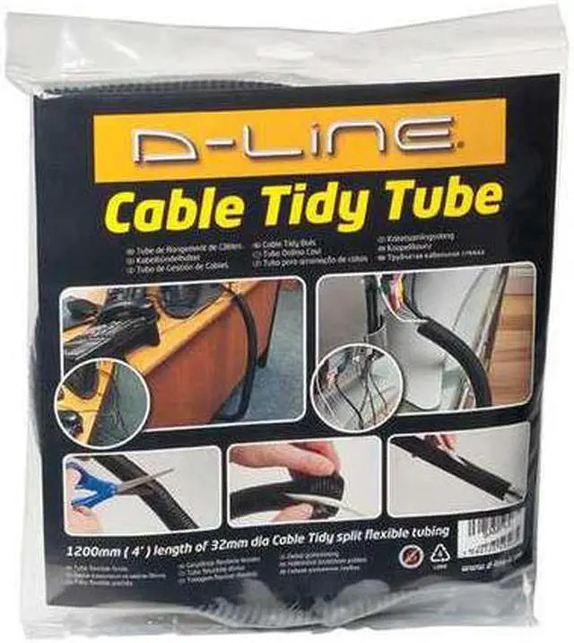 Main image of D-LINE US/CTT1.1/GR Cable Tidy Tube,Black,ABS