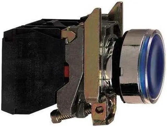 Alt view image 2 of 3 - SCHNEIDER ELECTRIC XB4BW36G5 Illuminated Push Button, 22 mm, 1NO/1NC, Blue