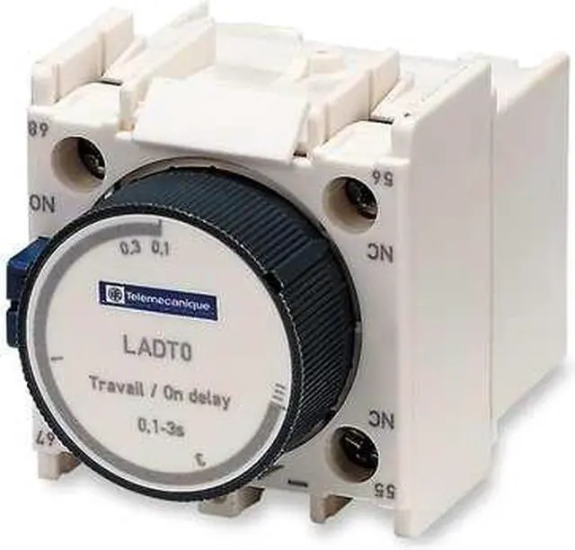 Main image of SCHNEIDER ELECTRIC LADR0 IEC Timer Module,1NO/1NC,.1 to 3sec