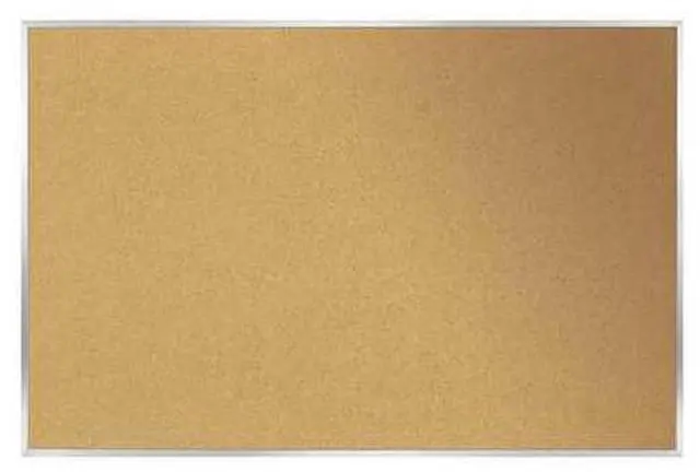 Main image of Ghent 1334-1 Aluminum-Frame Natural Corkboard - 46.5" x 36" - Tan Surface, Satin Aluminum Frame