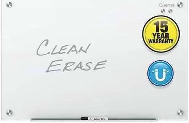 Main image of Quartet G4836W Infinity Magnetic Glass Marker Boards, White Surface, 4' x 3'