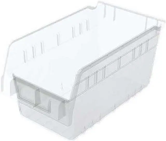 Main image of AKRO-MILS 30090SCLAR Clear Shelf Bin, 11-5/8"L x 6-5/8"W x 6"H