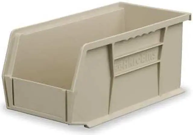 Main image of AKRO-MILS 30210STONE Hang & Stack Storage Bin, Plastic, Stone, 3 in H, 4 1/8 in