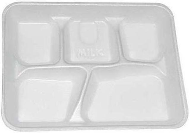Pactiv Foam Disposable Cafeteria Tray, White; PK500 - Yth10500sgbx