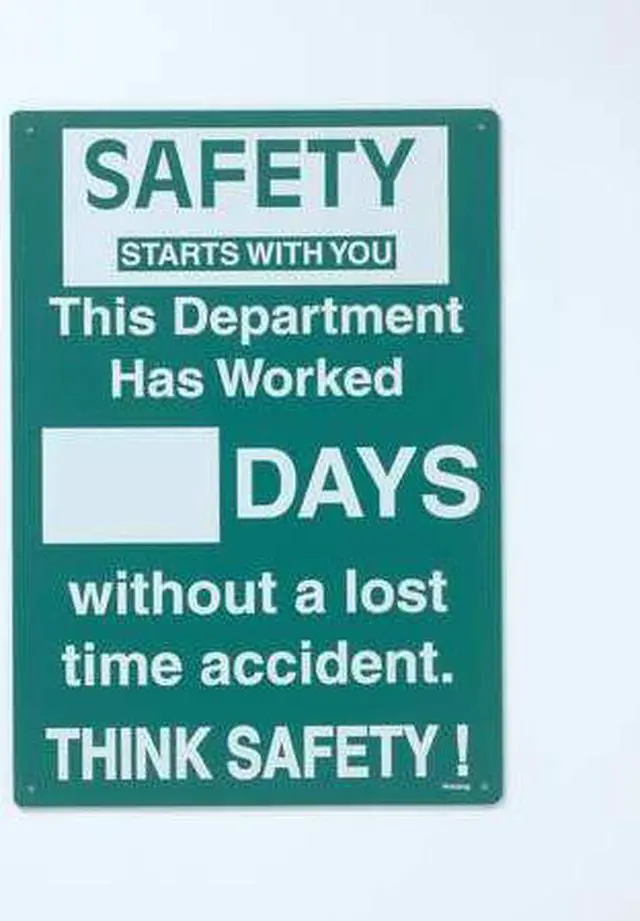 Main image of BRADY SM793E Safety Record Signs,20 x 14In