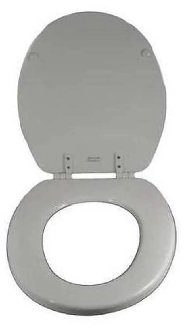 Alt view image 4 of 5 - American Standard 5385.010 Baby Devoro FloWise Plastic Open Front Toilet Seat, White