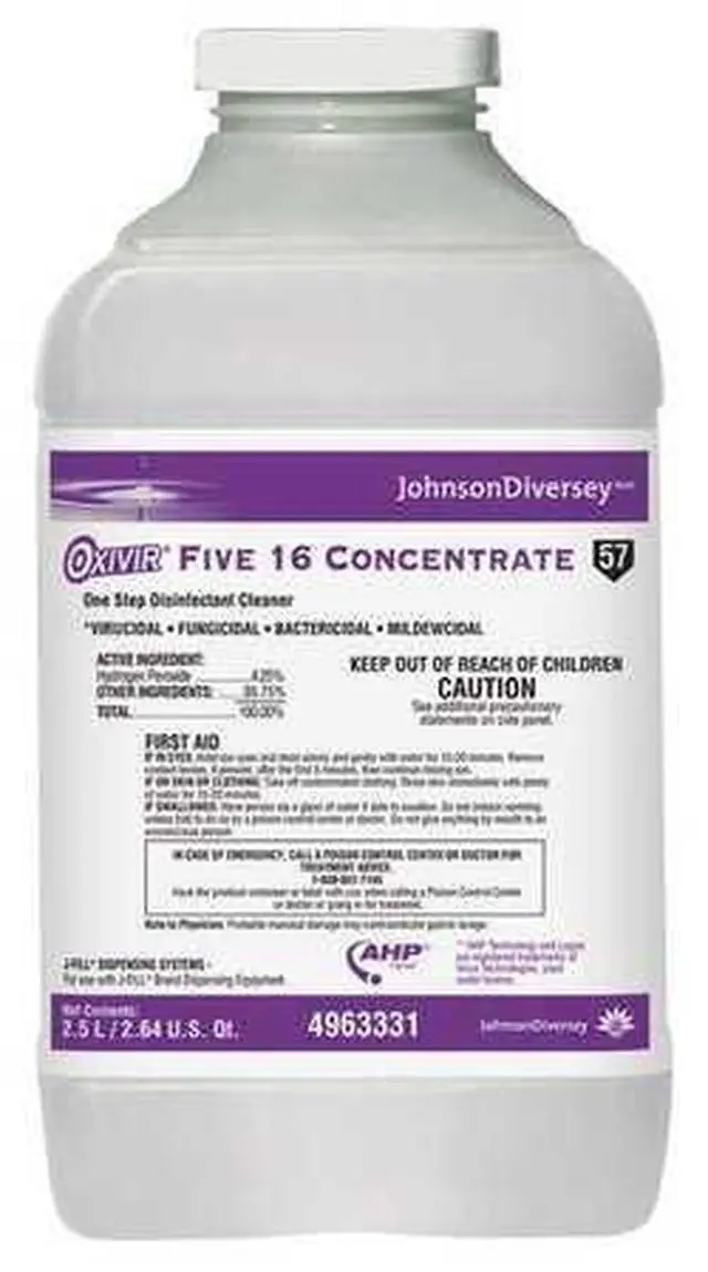 Main image of DIVERSEY 4963331 Cleaner and Disinfectant,PK2