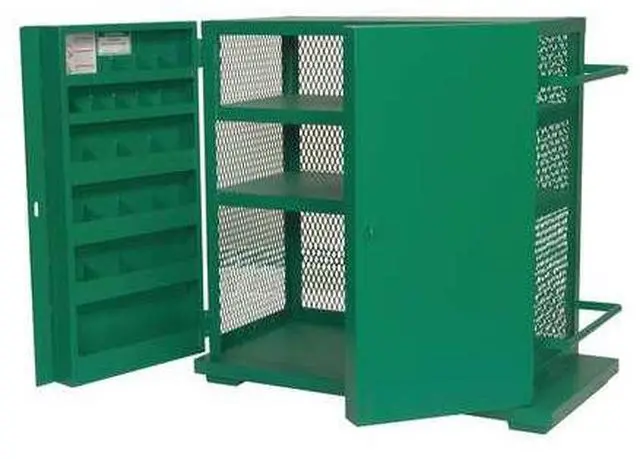 Alt view image 3 of 6 - GREENLEE 5060MESH 52 in x 48 in x 28 in Jobsite Storage Cabinet