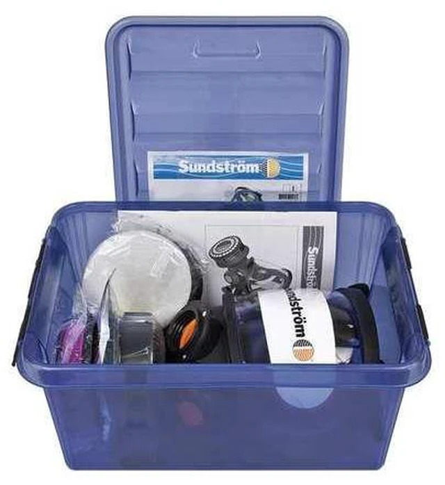 Alt view image 2 of 2 - SUNDSTROM SAFETY H05-8621 Full Face Respirator Kit, Includes 2 Cartridges,